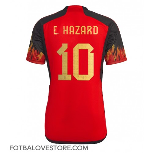 Belgie Eden Hazard #10 Domácí Dres MS 2022 Krátkým Rukávem